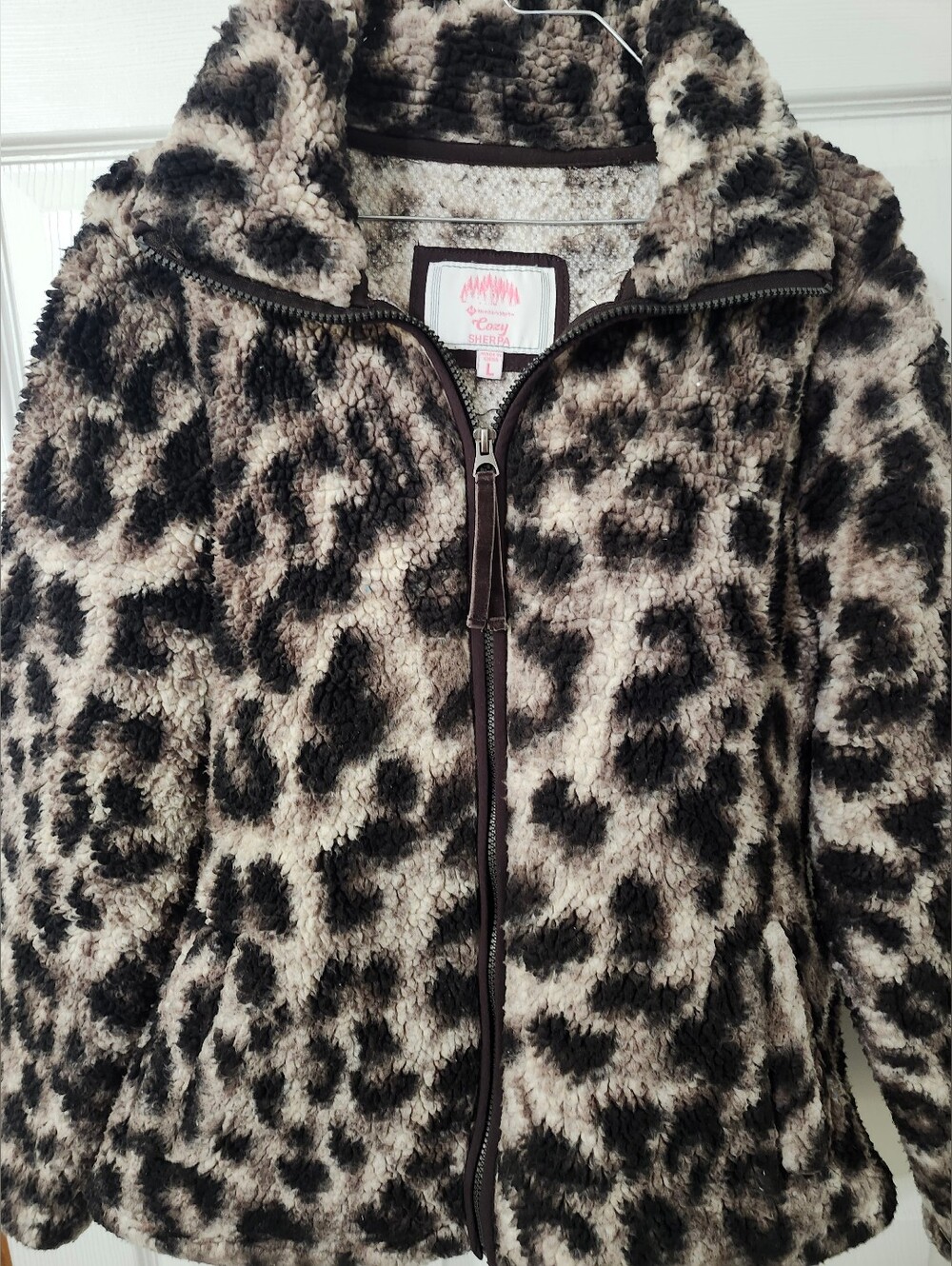 Cozy Sherpa Cheetah Print Jacket